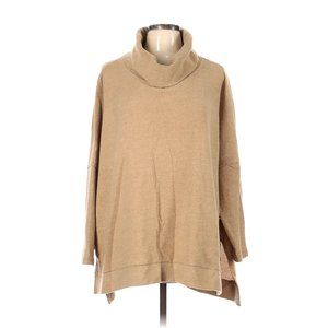 143 Story Cowl Neck Tan Pullover Sweater Large